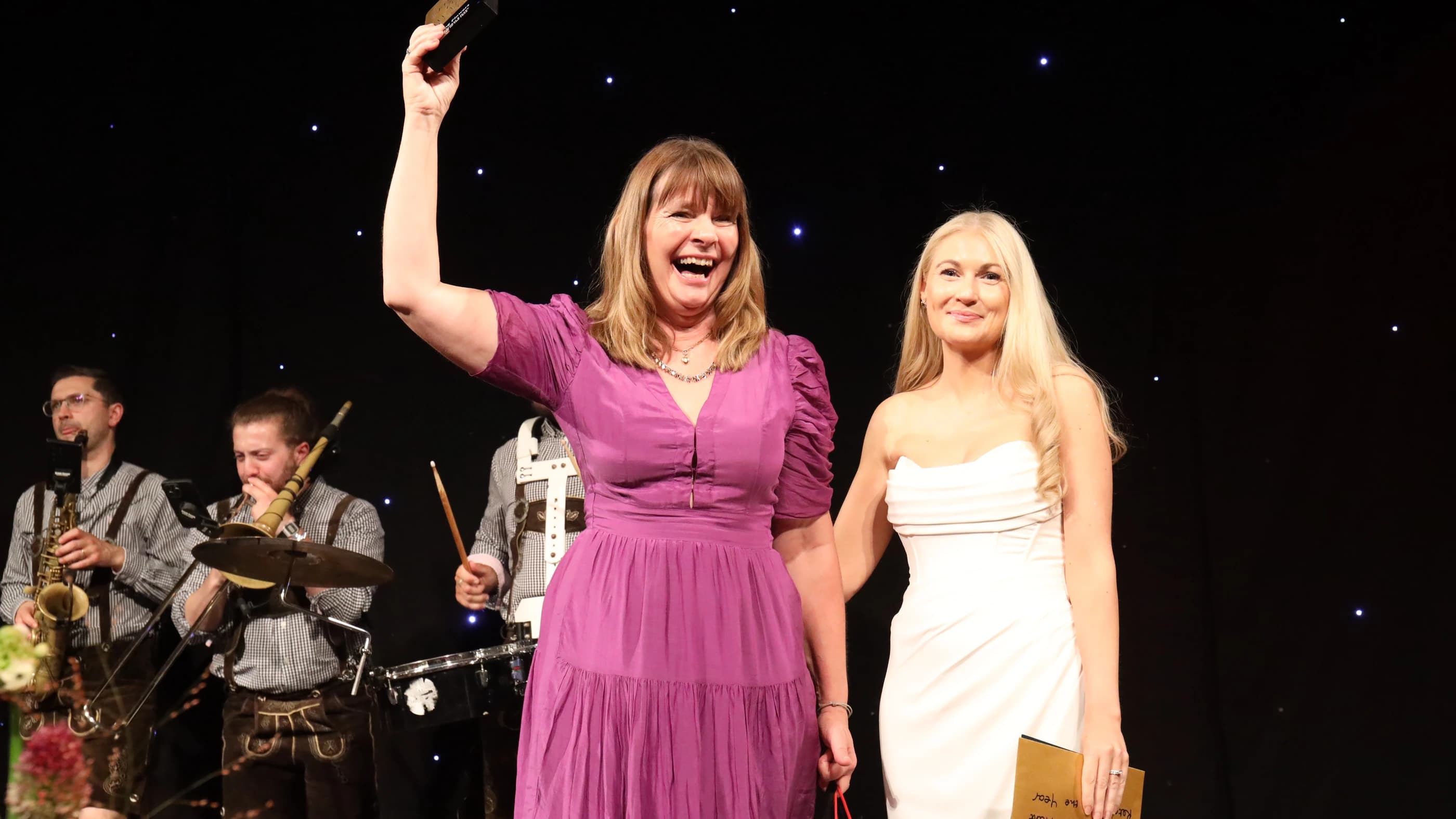 Flying Flowers celebrating Awards win